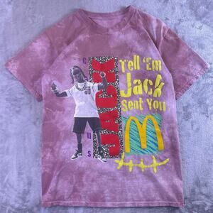 Cactus Jack Travis Scott X McDonalds Tell Them Jack Sent You Graphic T-shirt